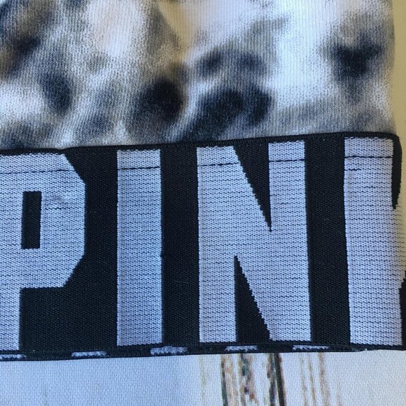 Pink Tie Die Black/White Sports Bra - Picture 4 of 4